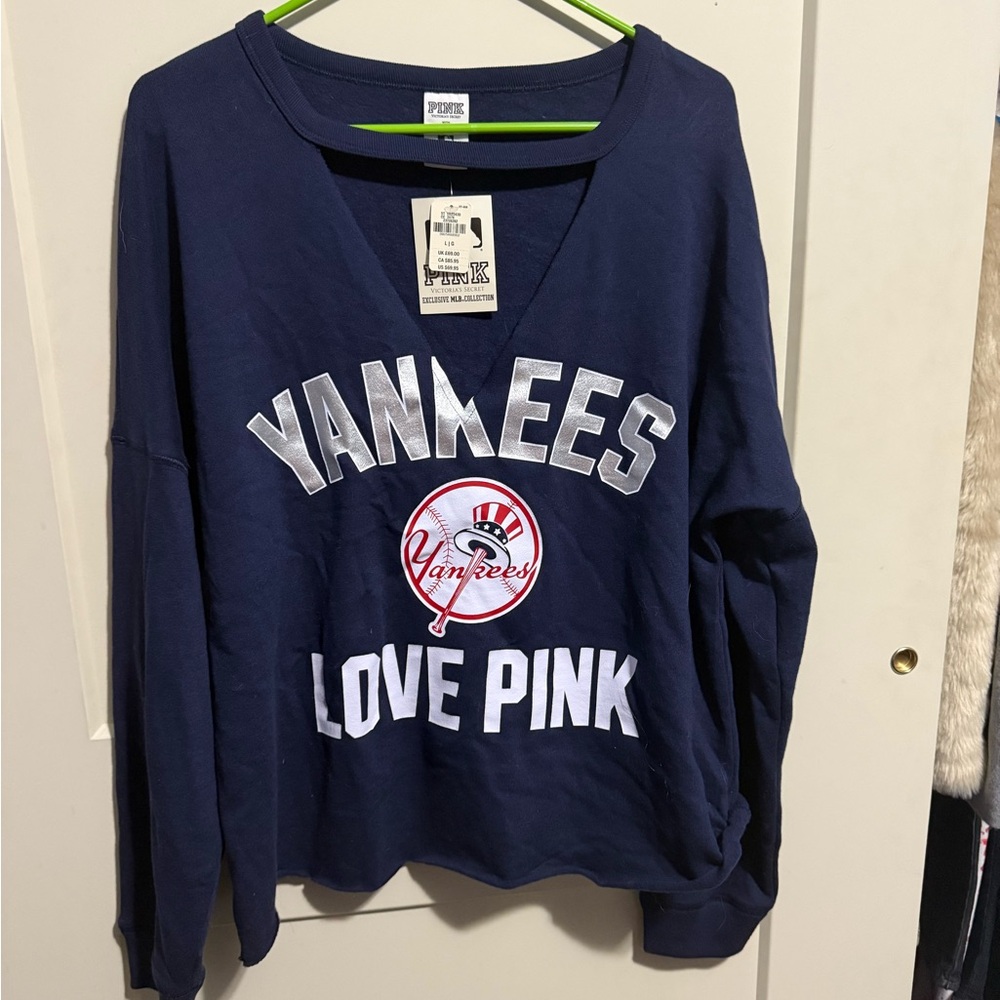 Victoria's Secret Pink Navy Sweatshirt